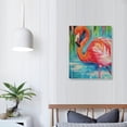 thumbnail image 4 of Shiartex Bold Abstract Flamingo Painting Canvas Wall Art, Design,16x20 in/12x16 in, 4 of 5
