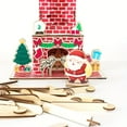 thumbnail image 5 of Wooden 3D Christmas Fireplace Advent Calendar with Santa Chimney Design, 24 Days Countdown Calendar for Kids & Families, Festive Holiday Decor & Unique Wooden Gift for Christmas Season, 5 of 6
