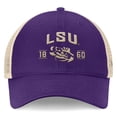 thumbnail image 2 of Men's Top of the World Purple LSU Tigers Heritage Waylon Trucker Adjustable Hat, 2 of 4