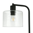 thumbnail image 2 of Evelyn&Zoe Mid-Century Modern Metal Table Lamp with Seeded Glass Shade, 2 of 9
