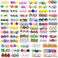 thumbnail image 3 of 100 cuentas de cerámica blandas mezcladas con frutas y cuentas perforadas con dibujos animados, material para hacer abalorios en forma de pulsera en rodajas (piña), 3 of 5
