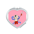 thumbnail image 1 of Kid Red Mythology Mirror Travel Magnification Portable Handheld Pocket Makeup, 1 of 3