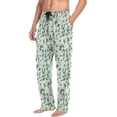 thumbnail image 5 of Top-kevin Turquoise Leopard Pattern Pajama Pants for Men Men's Pajama Pants Mens Pajama Bottoms with Drawstring, 5 of 13