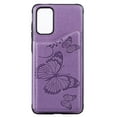 thumbnail image 2 of Allytech Galaxy S20+ Case 6.7", S20 Plus Wallet Case, Slim Fit Butterfly Embossed PU Leather Lightweight Shockproof Full Protection Cards Slots Back Cover Shell for Samsung Galaxy S20+, Purple, 2 of 9