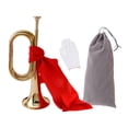 thumbnail image 2 of BELOVING Blowing Bugle Classic Cavalry Trumpet for Orchestra Stage Performance Adults 4Pcs, 2 of 10