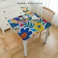 thumbnail image 2 of nygtbtfer Otomi Birds Eclectic Bold Print Backed Tablecloth, Rectangle, Otomi Birds, , Easy Care, Wipe Clean Tablecloth, 2 of 7