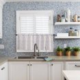 thumbnail image 6 of Kitchen Curtains Set, Purple Botanical Kitchen Curtains and Valances Set, Farmhouse Spring Summer Branch Rod Pocket Tier Curtains 36 Inch Length for Cafe/Bedroom Windows, 6 of 6