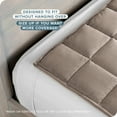 thumbnail image 3 of 10 lbs Weighted Blanket for Kids - 40" x 60" - Minky Fleece, Taupe, 3 of 7