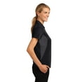 thumbnail image 3 of Sport-Tek Ladies Side Blocked Micropique Sport Wick Polo-XL (Black/ Iron Grey), 3 of 6