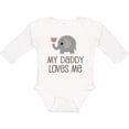 thumbnail image 3 of Inktastic My Daddy Loves Me Boys or Girls Long Sleeve Baby Bodysuit, 3 of 5