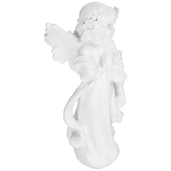 WORGEOUS  Resin Craft Angel Decor Desktop Ordinary Angels Ornament White