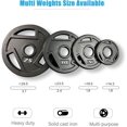 thumbnail image 4 of IFAST 2" Olympic Grip Plates Pair Cast Iron Barbell Weight Plate, Strength Training Plates Workout Weightlifting Plates 2.5LB / 5LB / 10LB / 25LB, 4 of 6
