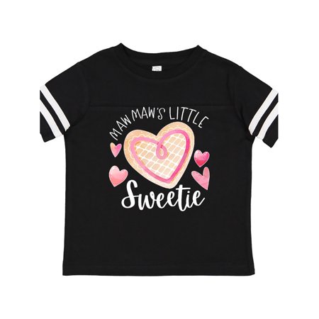 

Inktastic Mawmaw s Little Sweetie with Pink Heart Cookie Gift Toddler Boy or Toddler Girl T-Shirt