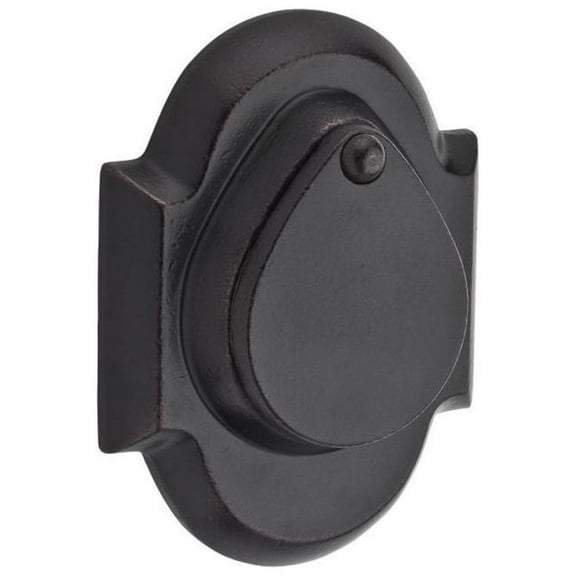Baldwin Reserve SCRAD481S Single Cylinder Rustic Arch Deadbolt with 6AL Latch; Dual Strike; and SmartKey Dark Bronze Finish