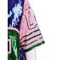 thumbnail image 6 of iixpin Women's Number Name Sequin Dress Shirt Short Sleeve Oversized T-Shirt Sweatshirt Blue One Size, 6 of 6