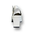thumbnail image 4 of Susie Women Wide Width Leather Slingback Pump WHITE 10, 4 of 6