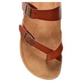 thumbnail image 6 of Time and Tru Women’s Toe Thong Footbed Slide Sandals, Wide Width Available, 6 of 6