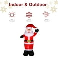 thumbnail image 5 of HiiKaa 8 FT Christmas Inflatable Santa Claus Outdoor Decorations,Blow Up Yard Santa Claus Xmas Sign with Built-in LEDs for Holiday Party Xmas Yard Garden Lawn Decor, 5 of 10