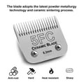 thumbnail image 5 of Detachable Pet Dog Clipper Blades, Compatible with Andis Size-5 FC 1/4-Inch Cut Length (64122) , Most Oster A5, Wahl KM Series Clippers,Made of Ceramic Blade & Stainless Steel Blade, 5 of 7