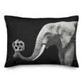 thumbnail image 2 of Creative Products Elephant Bouquet 20 x 14 Spun Poly Pillow, 2 of 3
