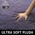 thumbnail image 6 of Homore Cute Fluffy Carpet Soft Washable Area Rugs for Bedroom/ Living Room Decoration, 4' x 5.9' , Gray Purple, 6 of 8