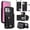 Black, variant on ELISORLI Luxury Wallet Case for T-Mobile Revvl 7 5G with Tempered Glass Card Slots Flip Purse & Shoulder Strap, Card Holder Stand Phone Cover for Tmobile Revvl7 T Mobile Revel Tmo Revell Rebel Black