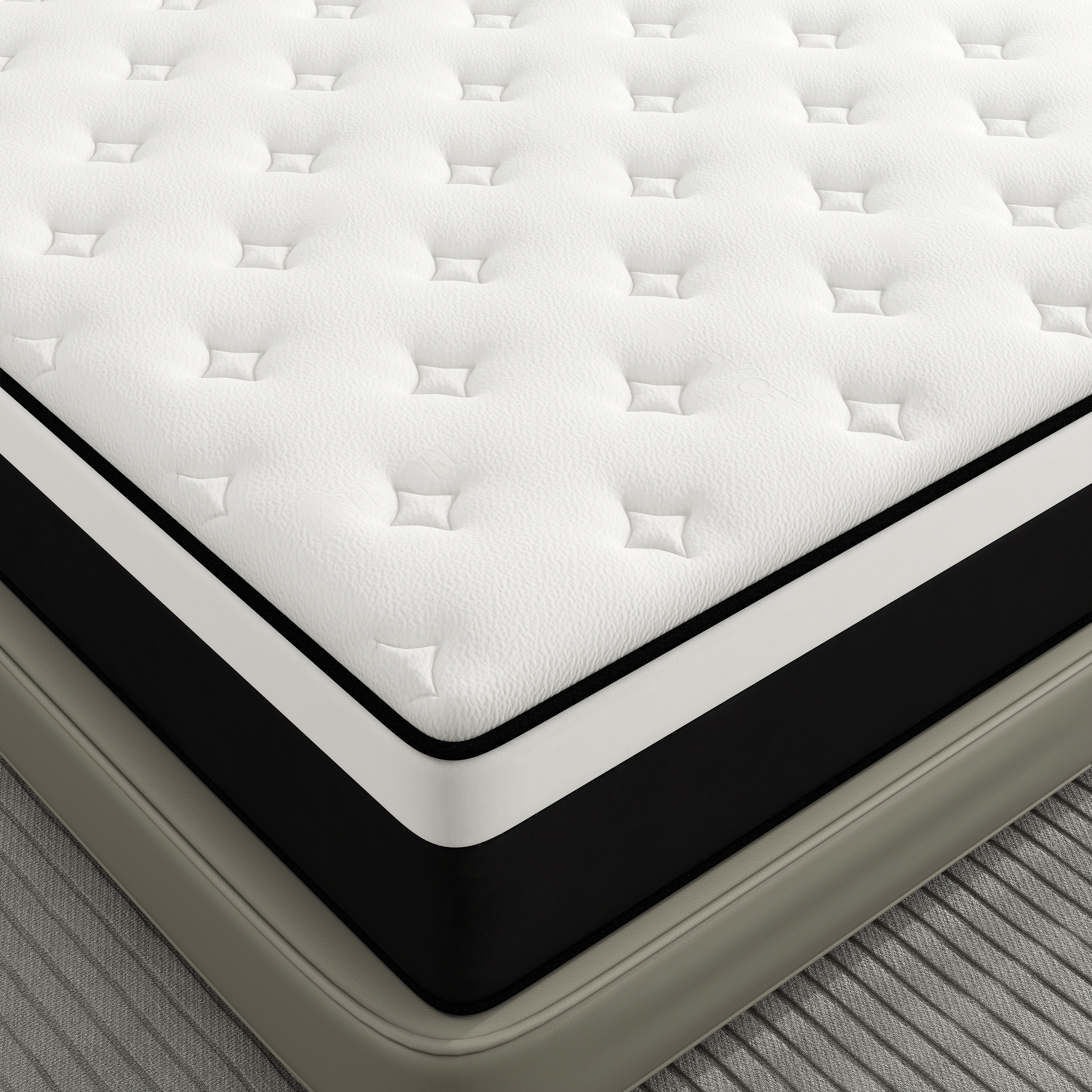 lemontalking 12 Inch Twin Hybrid Mattress CertiPUR-US Certified Memory Foam Pocket Spring Mattress Medium Firm in a Box