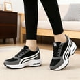 thumbnail image 6 of Women's Platform Sneakers Wedges  Lace Up Shoes Increase Fashion Sneakers for Womens Girls, 6 of 6