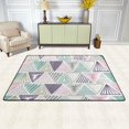 thumbnail image 3 of FREEAM Abstract Colorful Triangle Area Rug 24"x36" Soft Rugs Indoor Comfort Floor Carpet, Nursery Rugs Non-Slip Mat for Living Room Entryway Bedroom Dormitory, 3 of 7