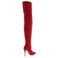 thumbnail image 2 of Steve Madden Womens Dominique Mid-Thigh Over-The-Knee Boots Red 11 Medium (B,M), 2 of 2