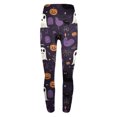 thumbnail image 3 of VBTAPA Womens Halloween Leggings Novelty Pumpkin Printed Ultra Soft Yoga Pants High Waisted Stretch Workout Tights Lightweight Casual Milk Silk Legging Sales Todays Multicolor#3 M, 3 of 4
