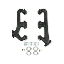 Hooker 8527-3HKR Cast Iron Exhaust Manifolds D-Port Black Ceramic Coated
