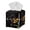 Black Cat Sunflower, variant on FUIALDOLG Decorative Car Tissue Holder, Black Cat Sunflower Square Tissue Box Cover PU Leather Facial Paper Case Organizer Dispenser for Bathroom, Vanity Countertop, Night Stands, Desk