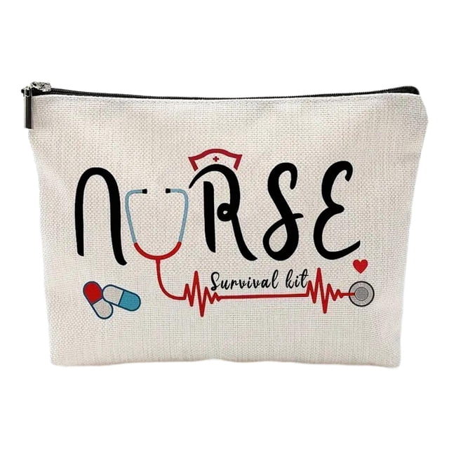 Bolsa de maquillaje para enfermera jinwen Estilo F Tamaño 26,5 cm x 17 cm