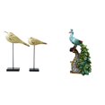 thumbnail image 1 of Estatuas de pájaros,Estatuas de pájaros de madera,decoración del hogar,decoraciones de pájaros,Figura de escritorio,Estante de estatua de pavo real para escritorio,decoración del, 1 of 8