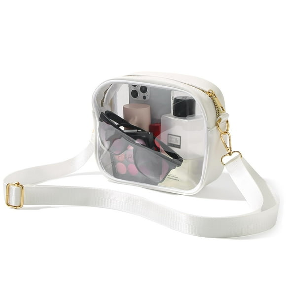 Bandolera transparente aprobada por TOBVZOO Stadium para mujer