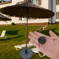 thumbnail image 3 of Shisuyan 2pcs Patio Table Umbrella Hole Ring Plug Cap Set For Outdoor Parasol Table Hole Cover Insert Pole Replacement Stabilizer Parts Black, 3 of 7