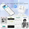 thumbnail image 2 of Sticker Printer Mini tooth Thermal Printer with Rolls Paper Tape Portable Pocket Label Maker with Smart App for Phone Tablet, 2 of 9