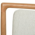 thumbnail image 5 of 2 Natural Brown Wood Chairs - White Stain Upholstery, High Back, Fully Assembled Dining 2pcs, , No Assembly Required,, 5 of 7
