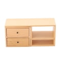 thumbnail image 3 of Gabinete de casa de muñecas modelo miniatura de madera de abedul decorativo Simple elegante Mini gabinete modelo 1:12, 3 of 8