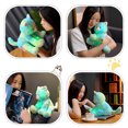 thumbnail image 6 of Cartoon Glowing Cat Stuffed Toy Plush Cat Soft Hugging Toy Plush Toys Home Decorations Birthday Christmas Gifts for Kids Girls Boys 25cm, 6 of 13