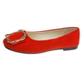 thumbnail image 2 of Viluyesy Womens Ballet Flats, Slip-On Wide Width Round Toe Comfortable Dressy Work Office Shoes Red US5.5, 2 of 6