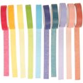 thumbnail image 1 of 20pcs Rainbow Solid Color Masking Washi Sticky Paper Tapes Adhesive Printing DIY Scrapbooking Decor Label Stickers for Craft Stationery, 1 of 8