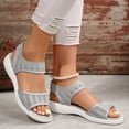 thumbnail image 6 of Ruyang Ladies Casual Stretchy Slope Bottom Roman Shoes Summer Fashion Ladies Mesh Sandals Tie Sandals for Women, 6 of 8