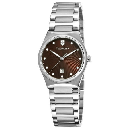 Victorinox Women's Swiss Army Victoria Brown Dial Stainless Steel Watch Model 241522