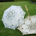 thumbnail image 5 of Vintage Lace Parasol, Wedding Bridal Umbrella, Photograph Parasol, Halloween Party Decoration, 5 of 8