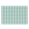 thumbnail image 1 of Mint Cutting Board, Abstract Zigzag Chevron Tribal Pattern with Minimalist Effects Modern Boho Design, Decorative Tempered Glass Cutting and Serving Board, Large Size, Teal White, by Ambesonne, 1 of 1