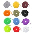 thumbnail image 1 of 12 Paires de Lacets de Remplacement Ronds pour Chaussures de Sport Espadrilles Patins (Couleurs Assorties), 1 of 8