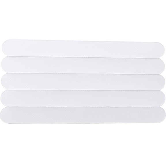 Shower Adhesive Strips Non Slip Safety Grip Treads for Bathroom and Bathtub Accessories 5 Pack White Shower Accessories for Inside Shower