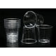 thumbnail image 4 of Vasos de chupito de plástico transparente, 1oz, reutilizables, desechables, borde dorado, para fiestas, bodas, cócteles, 4 of 8